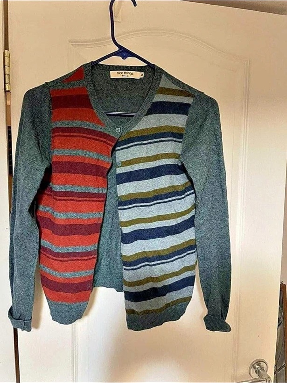 Nice Things Striped Cardigan